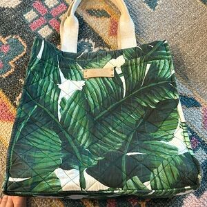India Hicks Floral Tote with matching Zipper Pouch